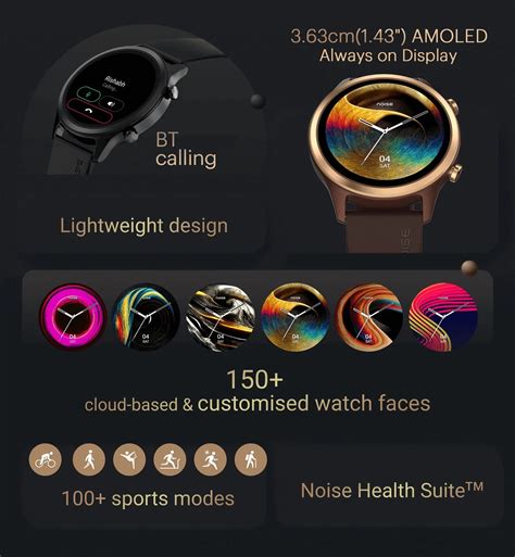Buy Shop Noise Evolve 3 1.43" AMOLED Always-On Display with BT Calling ...