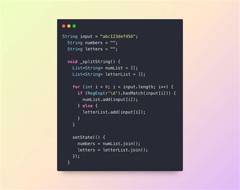 How to Split Numbers and Letters from a String in Flutter ...