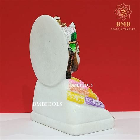 Marble Khatu Shyam Baba Statue made in Natural white Marble in 9inch ...