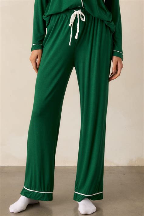 Forest Green Pajama Pants - All Pajamas | Red Dress