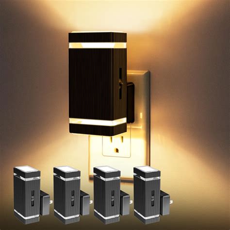 DORESshop Dimmable LED Night Light Plug in [4 Pack], Night Lights Plug ...