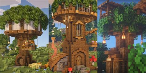 Image result for Minecraft Tree House Town Tutorial