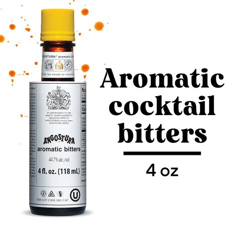 ANGOSTURA Aromatic Bitters, Cocktail Bitters for Professional & Home ...