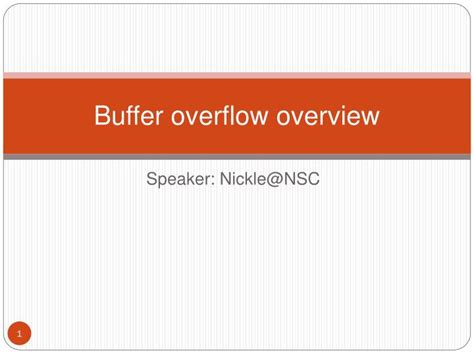 Image result for Buffer Overflow Presentation Slides