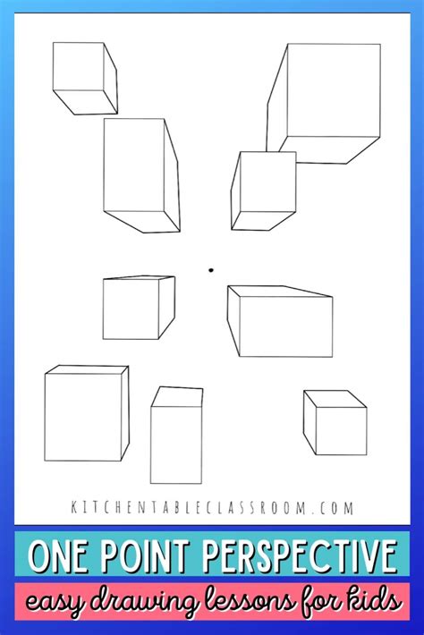 Drawing a one point perspective easy perspective lessons for kids – Artofit