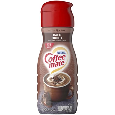 COFFEE MATE Caf Mocha Liquid Coffee Creamer 16 Fl. Oz. Bottle Non-Dairy ...