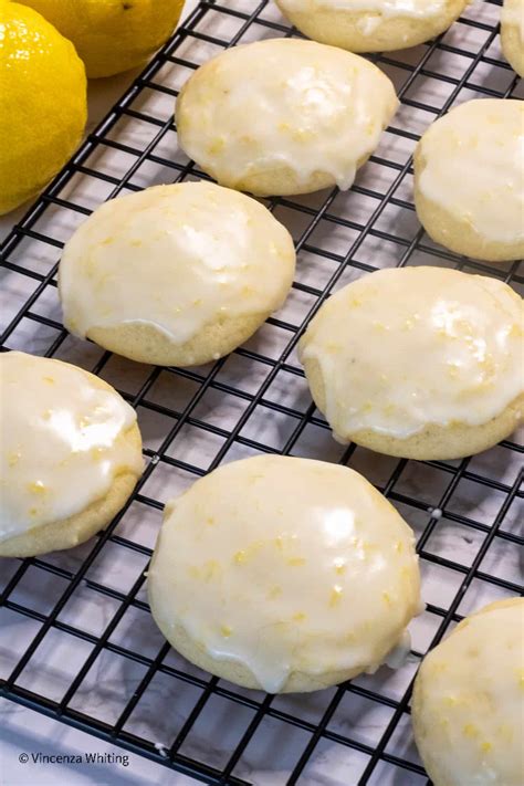 Lemon Ricotta Cookies with Lemon Glaze