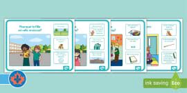 Acts of Kindness Cause and Effect Scene and Question Cards for K-2nd Grade
