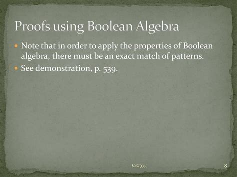 Image result for Boolean Proofs