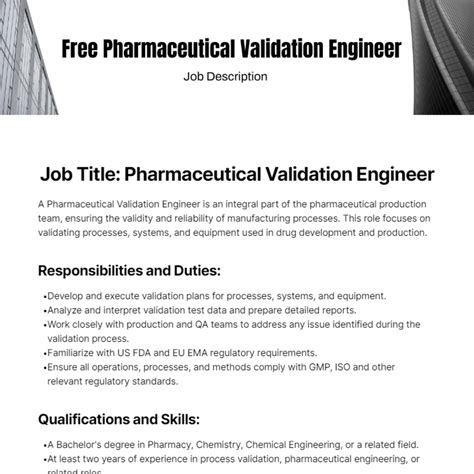 Validation Job Description at Joel Donovan blog