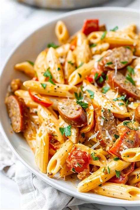 Spicy Cajun Sausage Pasta Ready in Minutes | Recipe | Cajun sausage ...