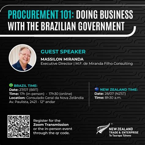 New Zealand Trade and Enterprise Brazil invites you to the event ...