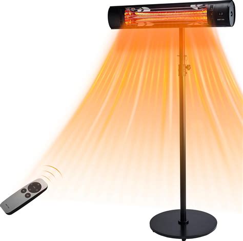 Amazon.com: Indoor/Outdoor Infrared Electric Patio Heater - 1500W with ...