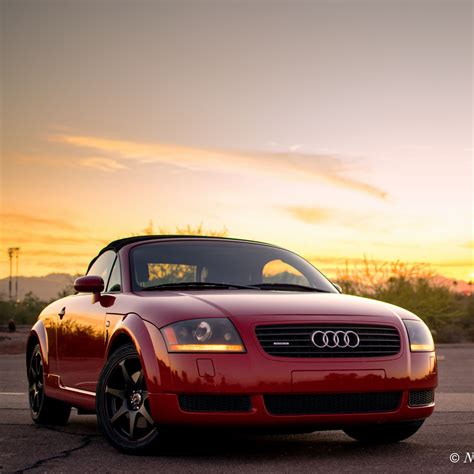 Download wallpaper 3415x3415 audi tt, audi, car, red, front view ipad ...