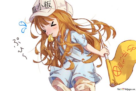 Cells At Work! - Platelet-chan 2K wallpaper download
