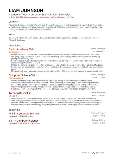 Image result for Computer Science Resume Examples