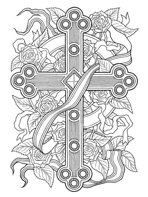Free Cross Coloring Pages For Adults