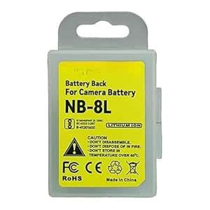 Buy Glow TECH 24 NB-8L Rechargeable Lithuim Ion Battery for Canon ...