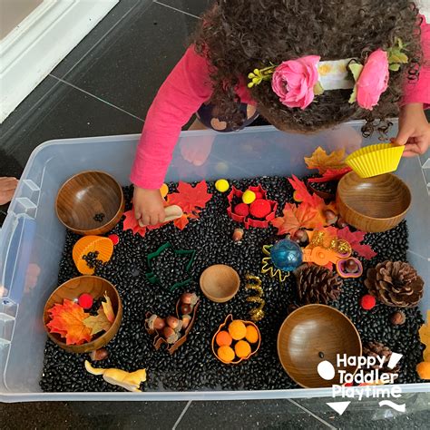 Fall Colors Sensory Bin for Toddlers and Preschoolers - Happy Toddler ...