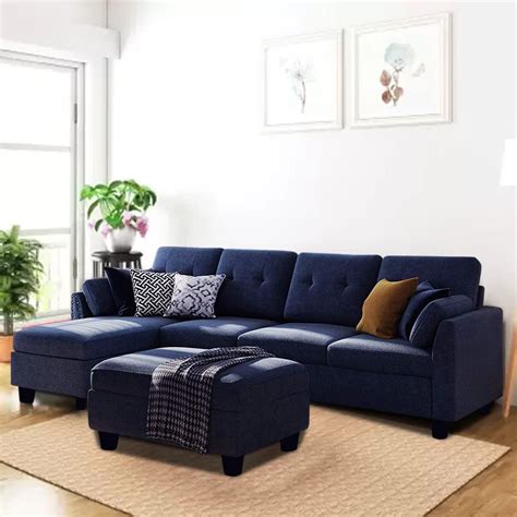 BlissCraft - Triblen 6 Seater LHS L Shape Sofa Set for Living Rooms ...