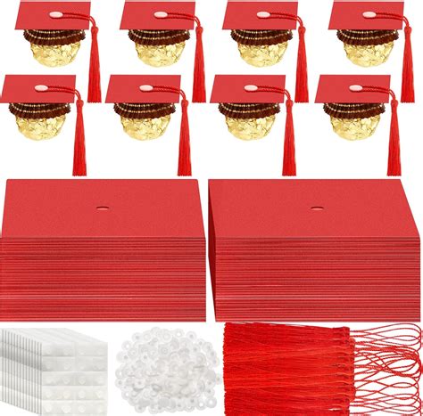 Amazon.com: Tinlade Graduation Decorations 2023 Graduation Cap Cupcake ...