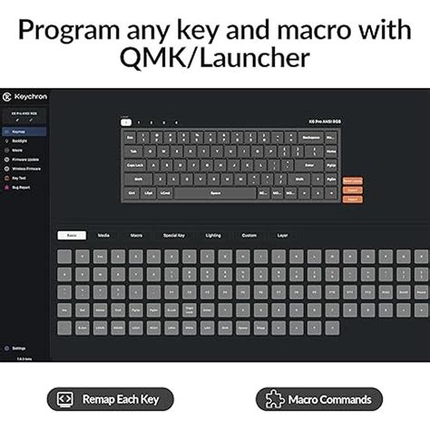 Keychron K6 Pro QMK/Launcher Wireless Mechanical Keyboard Custom Progr ...