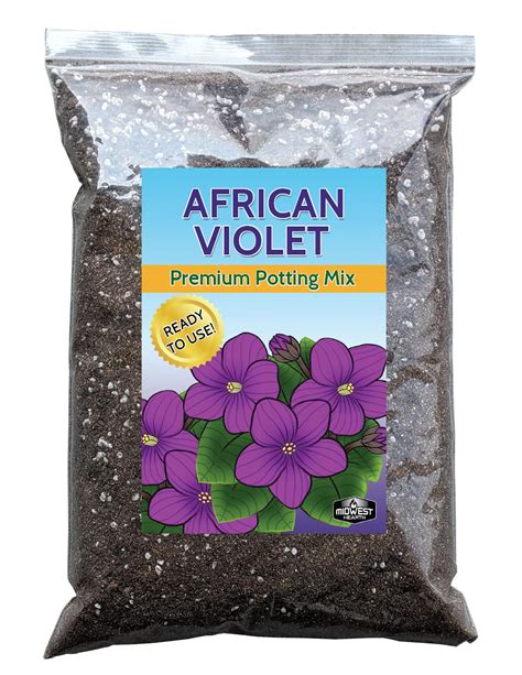 Amazon.com : African Violet Natural Potting Soil Mix (Made in USA) (4 ...