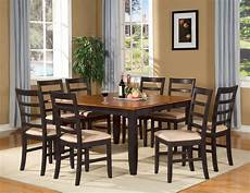 Square Dining Room Tables For 8 by 9 Pc Square Dinette Dining Room Table Set And 8 Chairs Ebay Square Dining Room Tables For 8