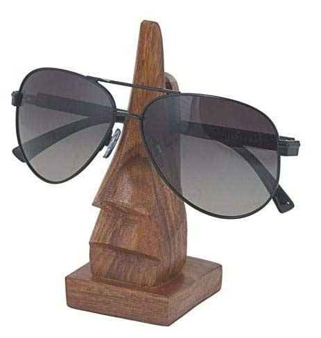 Buy AR Handicrafts, Handmade Wooden Spectacle Holder, 2.5x6-inch (Brown ...