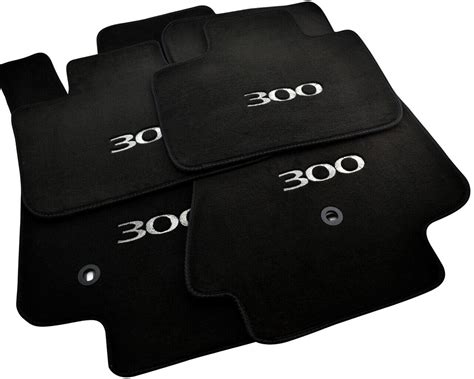 Floor Mats For Chrysler 300C 2011- Black Tailored Carpets With 300 ...