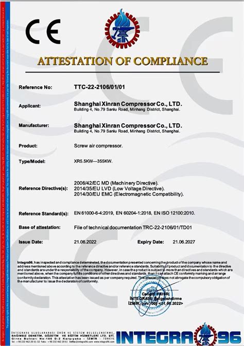 欧盟CE认证证书-上海飞球阀门有限公司