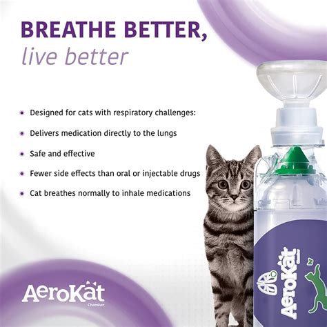 Buy The Original AEROKAT* Feline Aerosol Chamber Inhaler Spacer for ...