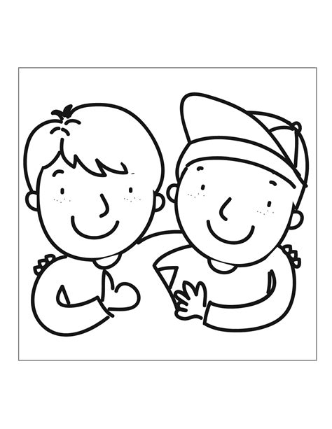 Friendship Coloring Pages – Printable Coloring Pages. FREE