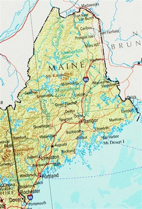 Maine Reference Map
