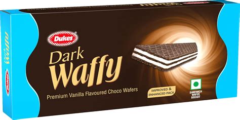 Dukes Dark Waffy - Premium Vanilla Flavoured Choco Wafers (150 g ...
