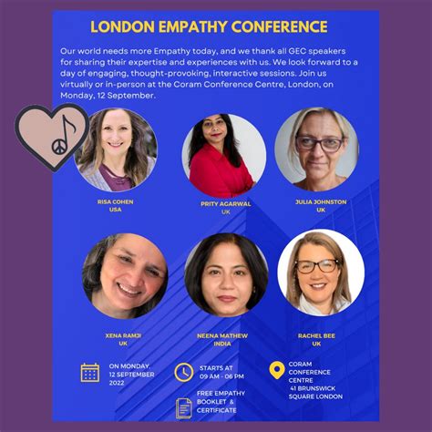 I am honored to be a presenter at the London Empathy Conference. This ...