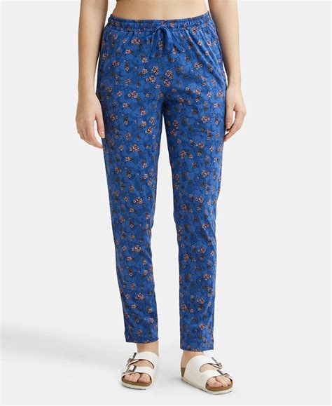 Buy Super Combed Cotton Relaxed Fit Printed Pyjama with Side Pockets ...