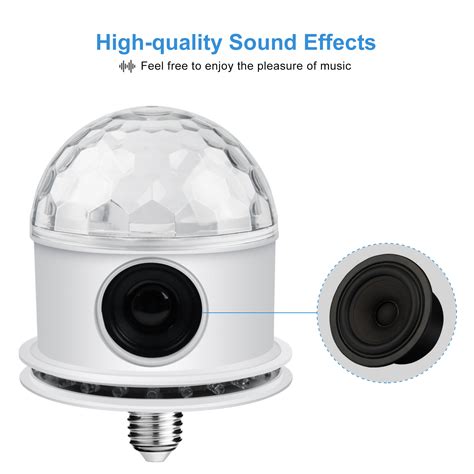 Buy AGPTEK Rotating Disco Ball Light with Built-in Bluetooth Speaker ...