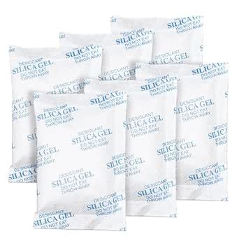 Silica Gel Packets – 50 Gram 25 Packs Moisture Absorbers, Desiccant ...