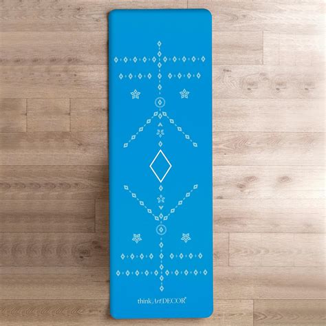 Think Art Decor Alignment Yoga Mat for Women, Men, With Travel Carrying ...