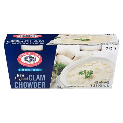 Legal Sea Foods New England Clam Chowder, 2 pk./20 oz. | BJ's Wholesale ...