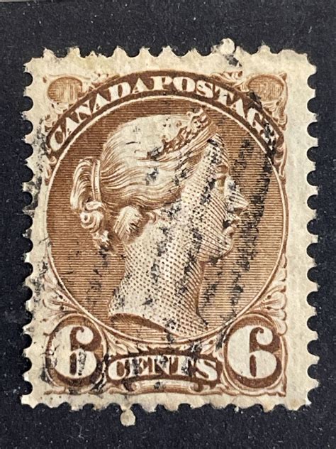 1872 Canada 6-Cent Small Queen Victoria Scott# 39 Used | Canada, General Issue Stamp / HipStamp