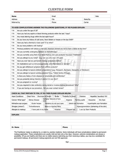 Image result for Clientele Forms with Instructions