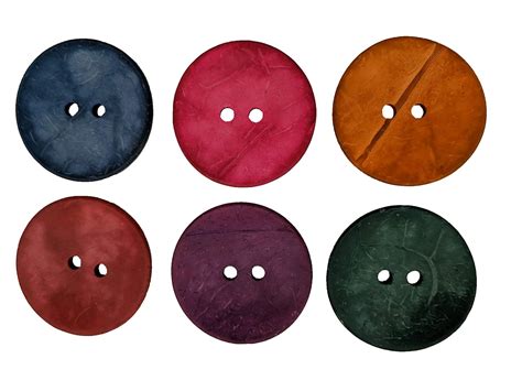 Set of 6 Jumbo XL Coconut Shell Buttons Matte Finish 50mm 2 inch Sewing ...