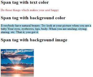 Use of Span Tag in HTML and JavaScript 的图像结果