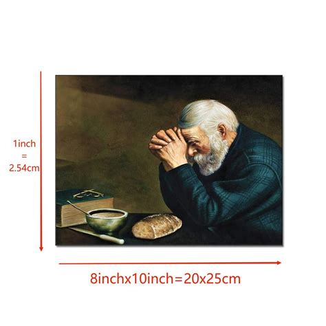 Print With Verse From Bible Man Praying Bread