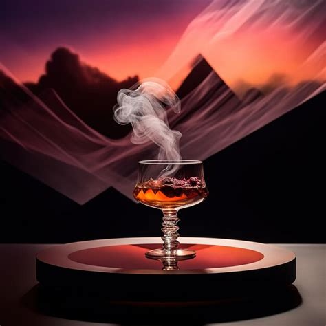 A smoky cocktail | Premium AI-generated image