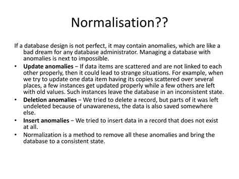 How to Normalise Database 的图像结果