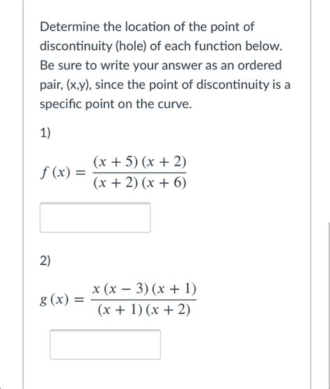 Image result for Hole Discontinuity Examples