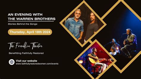 An Evening With The Warren Brothers, The Franklin Theatre, 18 April ...